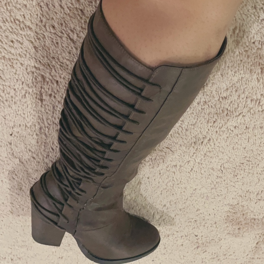 Brown Heeled Boots